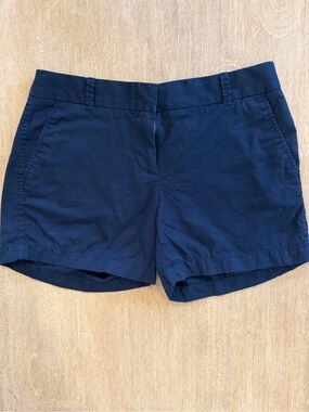 J.Crew Broken-In Chino Shorts Navy Blue 100% Cotton Women’s Size 6